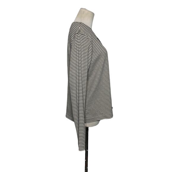 Mountain Lake cream black striped long sleeves cardigan size Small - Picture 6 of 6